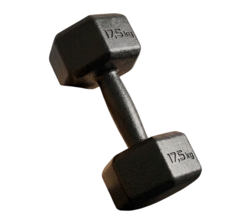 Mancuerna Fundición Hexagonal 17.5kg SONNOS | Antirrodamiento