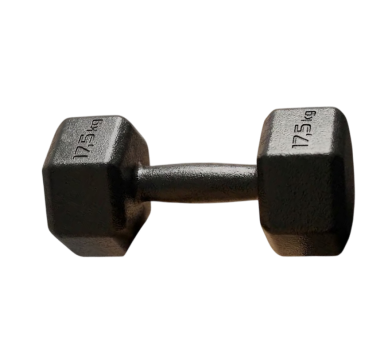 Mancuerna Fundición Hexagonal 17.5kg SONNOS | Antirrodamiento