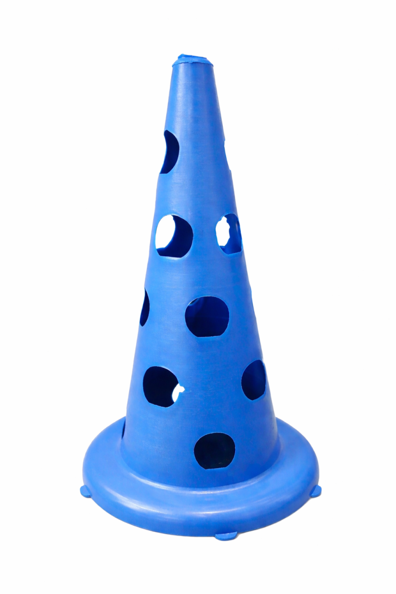 Cono Ranurado 30 cm NP para Entrenamiento de Agilidad y Coordinación  - Azul