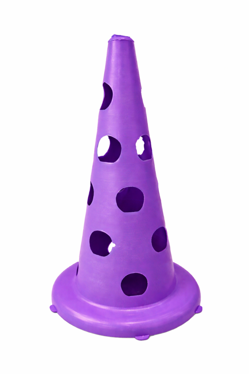 Cono Ranurado 30 cm NP para Entrenamiento de Agilidad y Coordinación  - Violeta