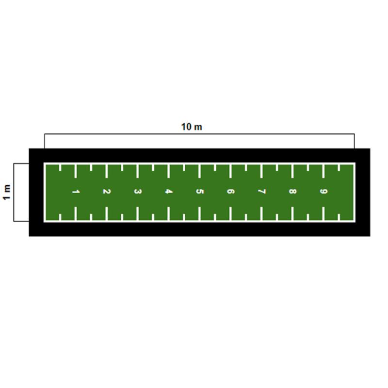 ALFOMBRA 10mts PARA ENTREN. HIBRIDO TECNOLOGIA FXGRASS