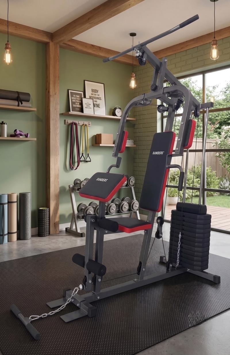 Multigimnasio con Banco Scott ARG-63142-X (70 kg en lingotera)