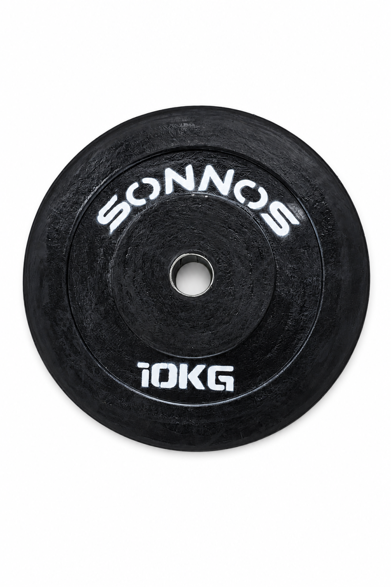 Disco Bumper Olímpico 10 kg Ø50 mm Caucho Virgen Sonnos