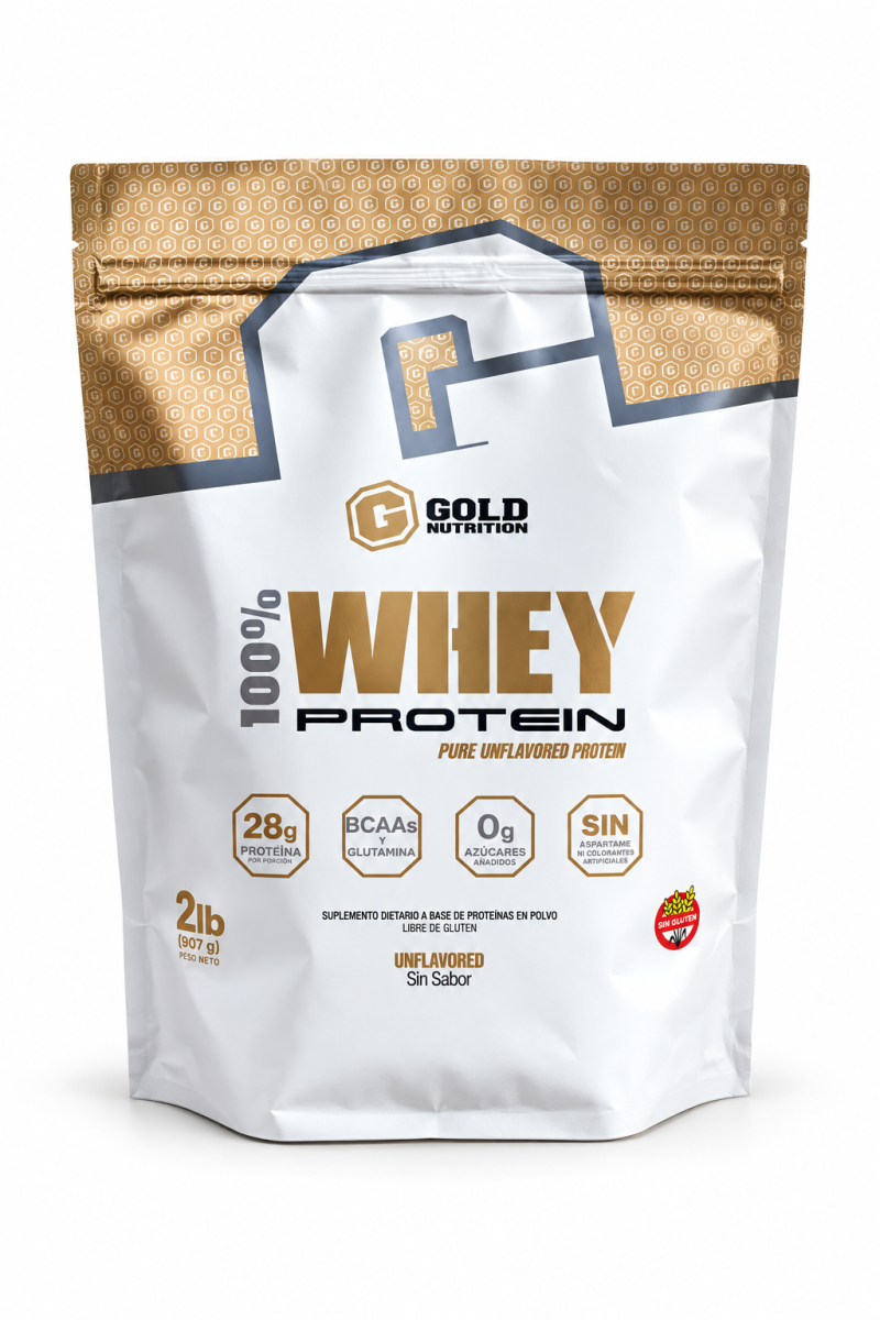 Whey Protein Gold 2 Lbs 907g Proteína en Polvo