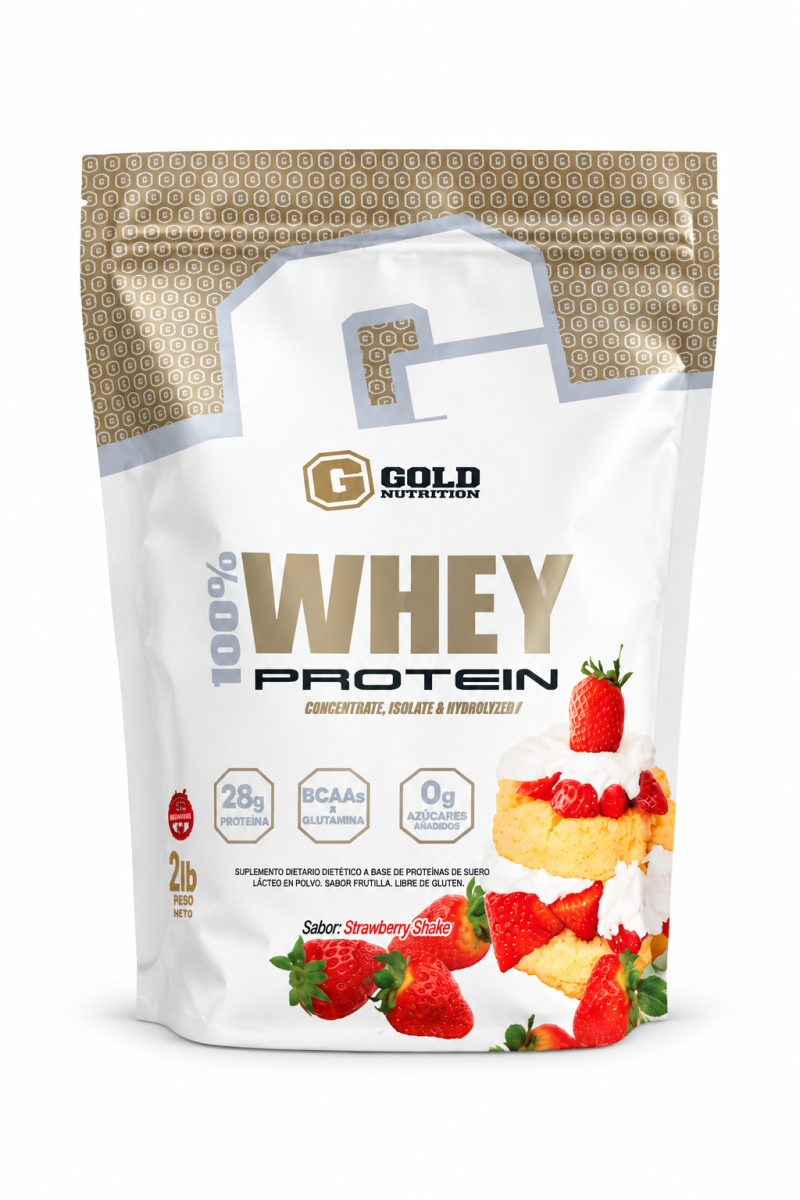 Whey Protein Gold 2 Lbs 907g Proteína en Polvo