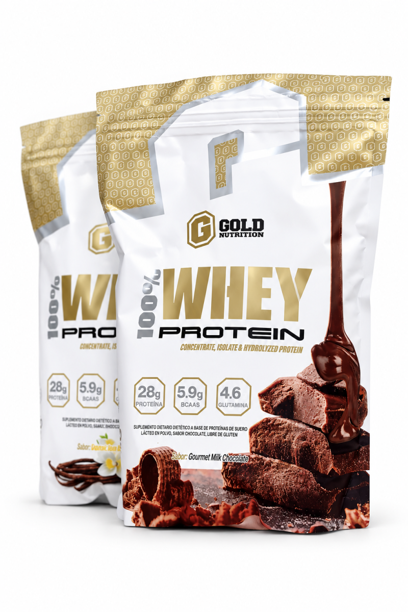 Whey Protein Gold 2 Lbs 907g Proteína en Polvo