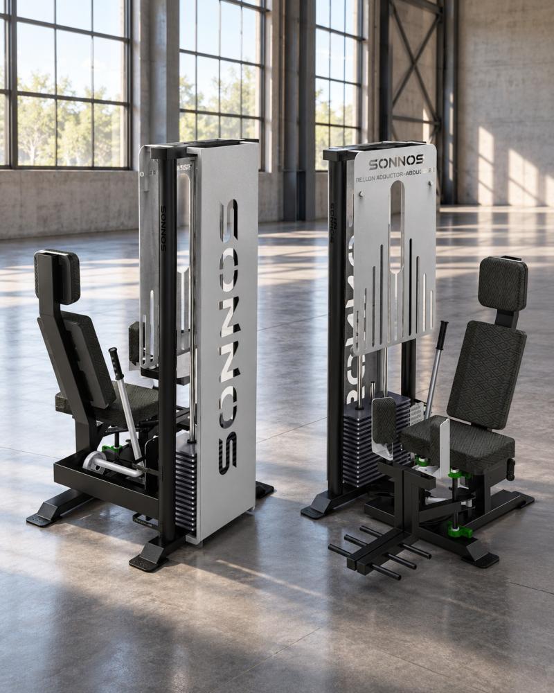 Sillón Aductores y Abductores Sonnos L100 75 kg Negro