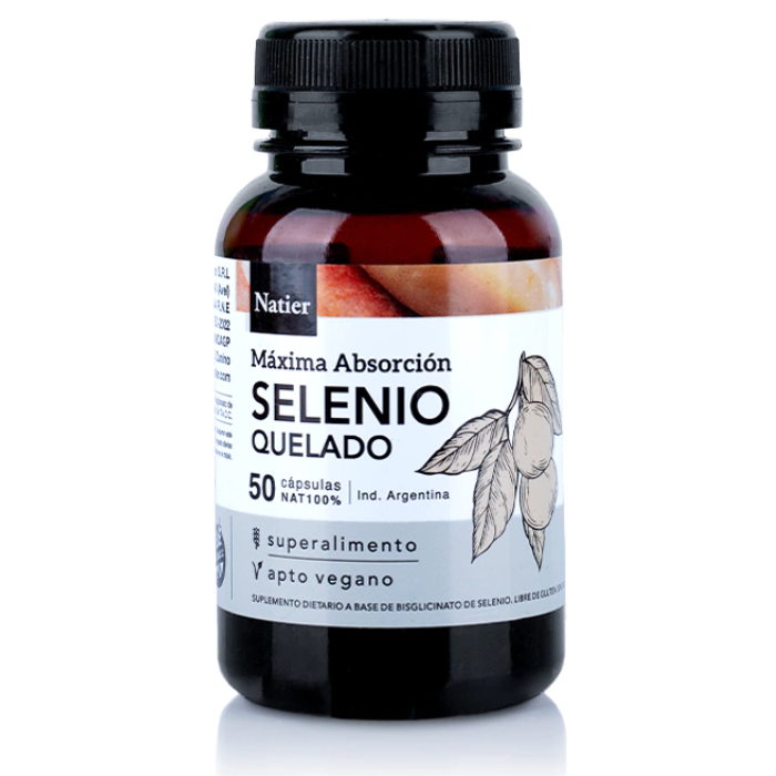 SELENIO QUELADO 50 CAPS NATIER máxima absorción