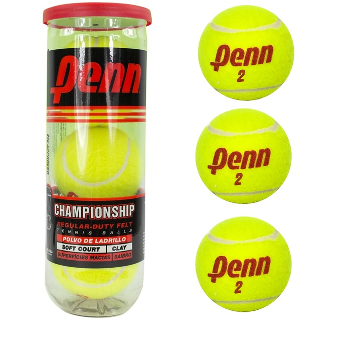 TUBO PELOTA TENIS PENN CHAMPIONSHIP x 3Unid (sello rojo)