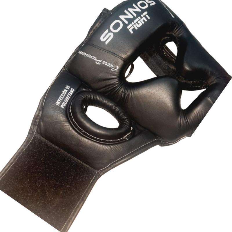 CABEZAL SONNOS CUERO POMULO y MENTON (negro)