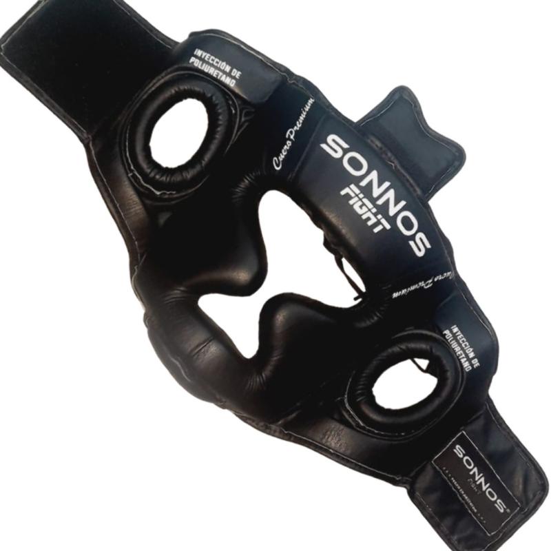 CABEZAL SONNOS CUERO POMULO y MENTON (negro)