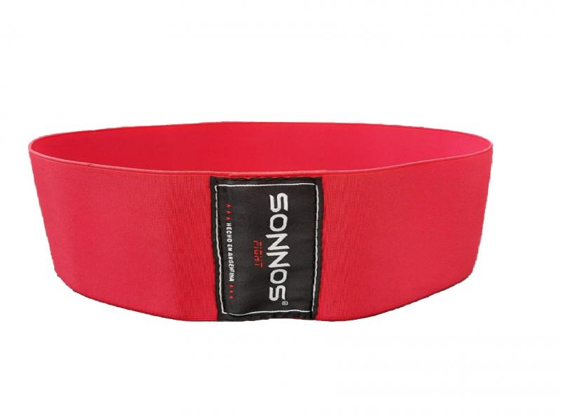 BANDA DE TELA ELASTICA CIRCULAR ANCHA SONNOS ROJA tension baja