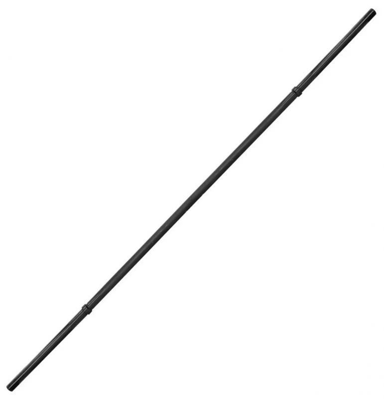 BARRA RECTA SONNOS NEGRO MICROPERFORADO 2,20mts 30mm (CON topes)