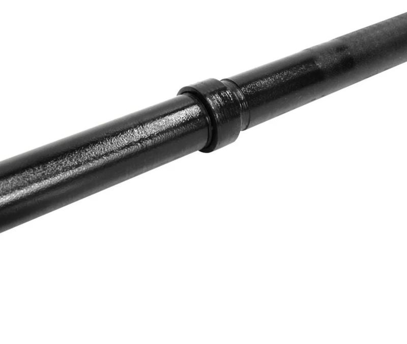BARRA RECTA SONNOS NEGRO MICROPERFORADO 2,20mts 30mm (CON topes)