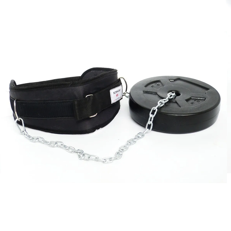 CINTURON CON CADENA + DISCO PVC 10kg NEGRO