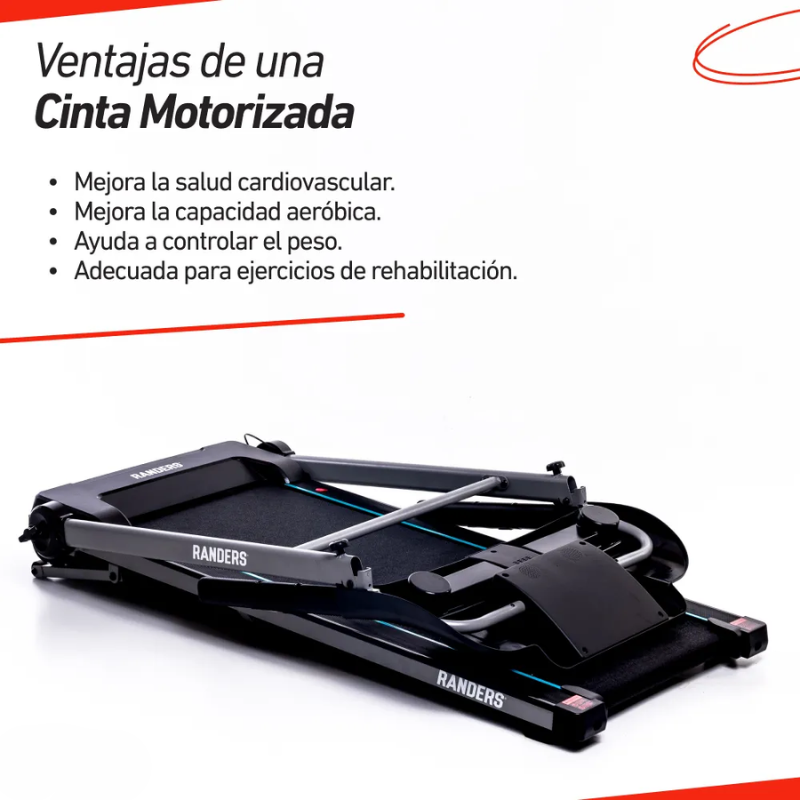 Cinta para Correr Eléctrica Randers ARG-465-X Plegable 2HP