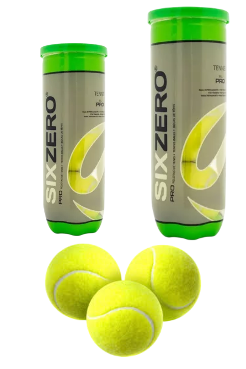 TUBO PELOTA TENIS SIXZERO PRO X 3 AMARILLAS