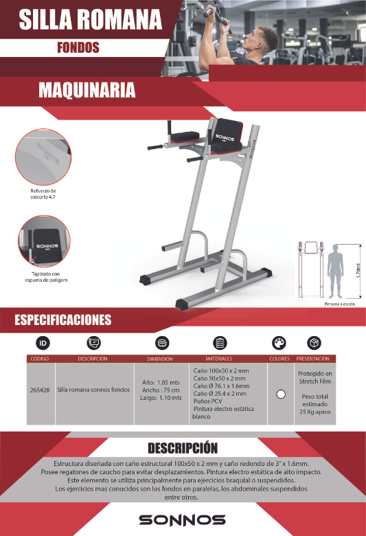 SILLA ROMANA SONNOS FONDOS LINEA PRO M1G