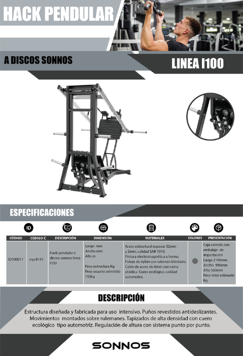 HACK PENDULAR A DISCOS SONNOS LINEA I100