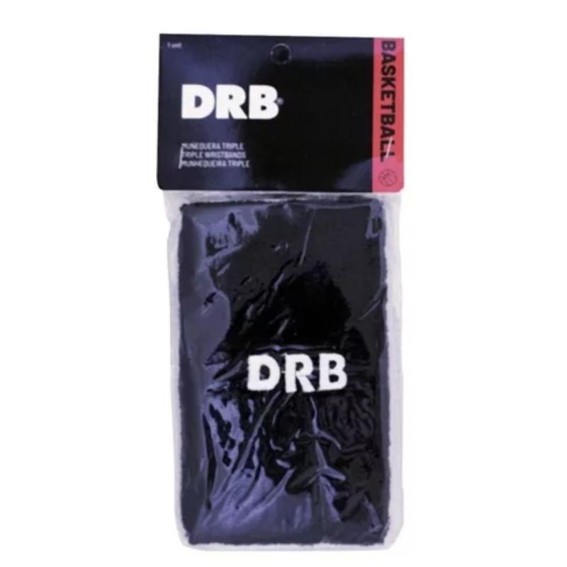 MUÑEQUERA ALGODON TRIPLE DRB (x unidad) Negro