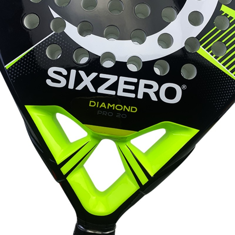 Paleta Paddle Sixzero Diamond Pro 20 – 100% Carbono, Núcleo EVA Soft, Potencia y Control Profesional