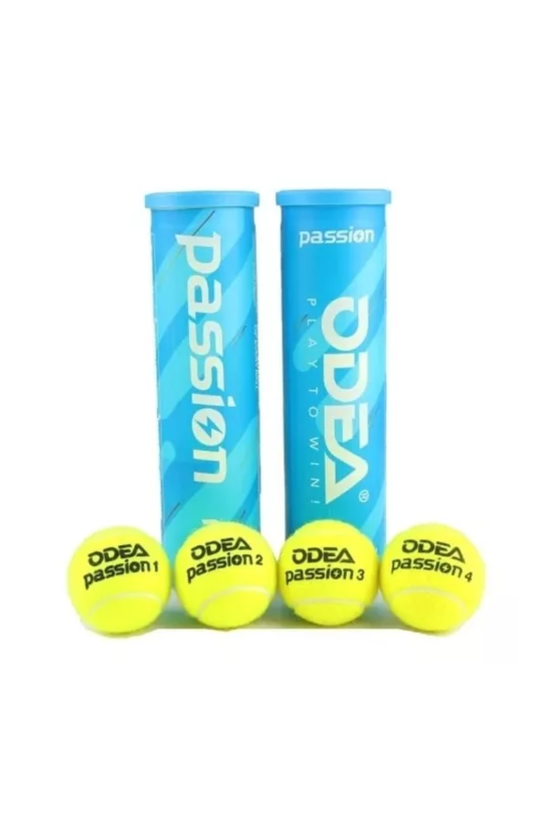 TUBO PELOTAS TENIS ODEA PASSION X4