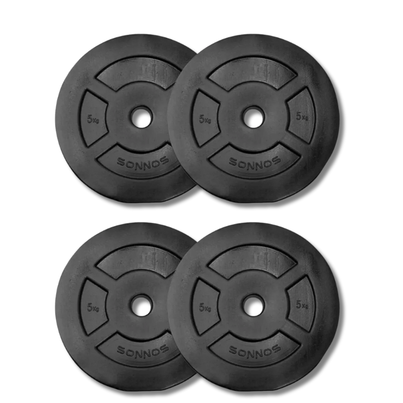 Kit Mancuernas PVC 30 kg con Discos Ø25 mm y Rosca Nacional