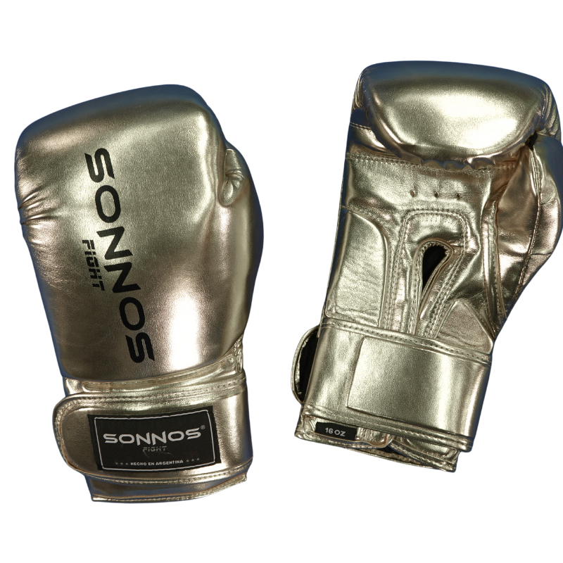 Guante Boxeo Sonnos SGR 5.0 Dorado – 14 oz / 16 oz Profesional