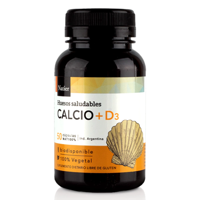 CALCIO + VITAMINA D 50 CAPS NATIER huesos saludables