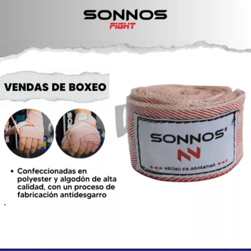 VENDA BOXEO SONNOS COLOR 3mts venta x par