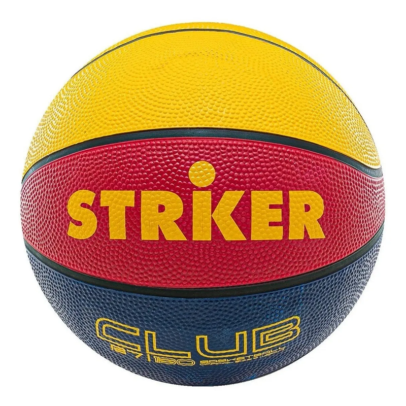 PELOTA BASQUET N°7 STRIKER GOMA TRICOLOR