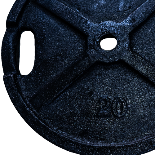 DISCO FUNDICION LyF 20kg x Ø30mm NEGRO (con manija)