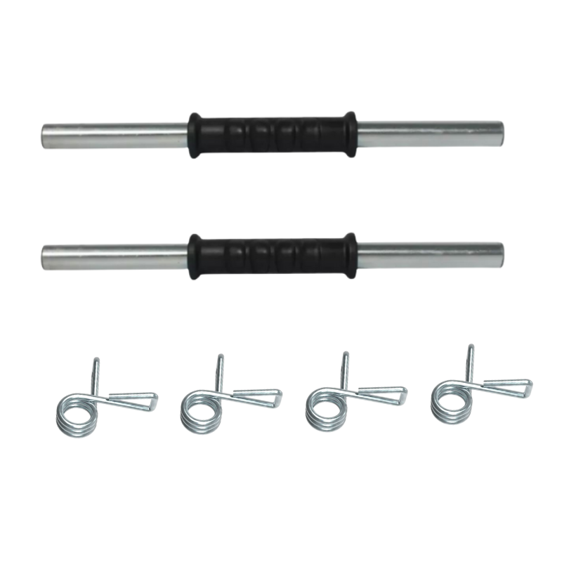 Kit 60kg Discos Trigrip Fundición + Barra 2.20m + Mancuernas Sonnos