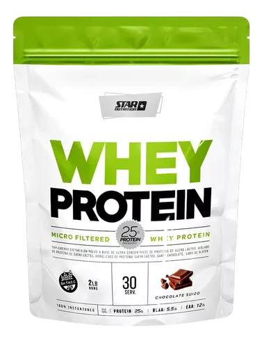 Combo FUERZA 001 Doy Pack Star Nutrition Proteína Whey 2 lbs mas Creatina Monohidrato 300 gr