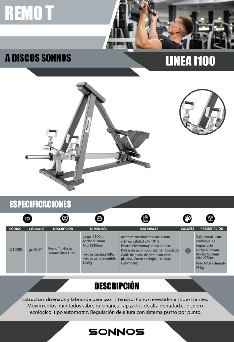 REMO T A DISCOS SONNOS LINEA I100