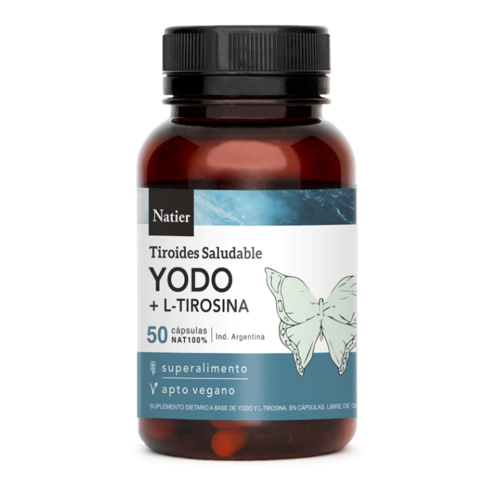 YODO + L-TIROSINA 50 CAPS NATIER tiroides saludable