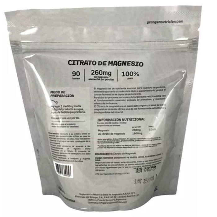 CITRATO DE MAGNESIO GRANGER x 144gms