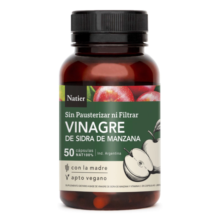 VINAGRE DE SIDRA DE MANZANA 50 CAPS NATIER