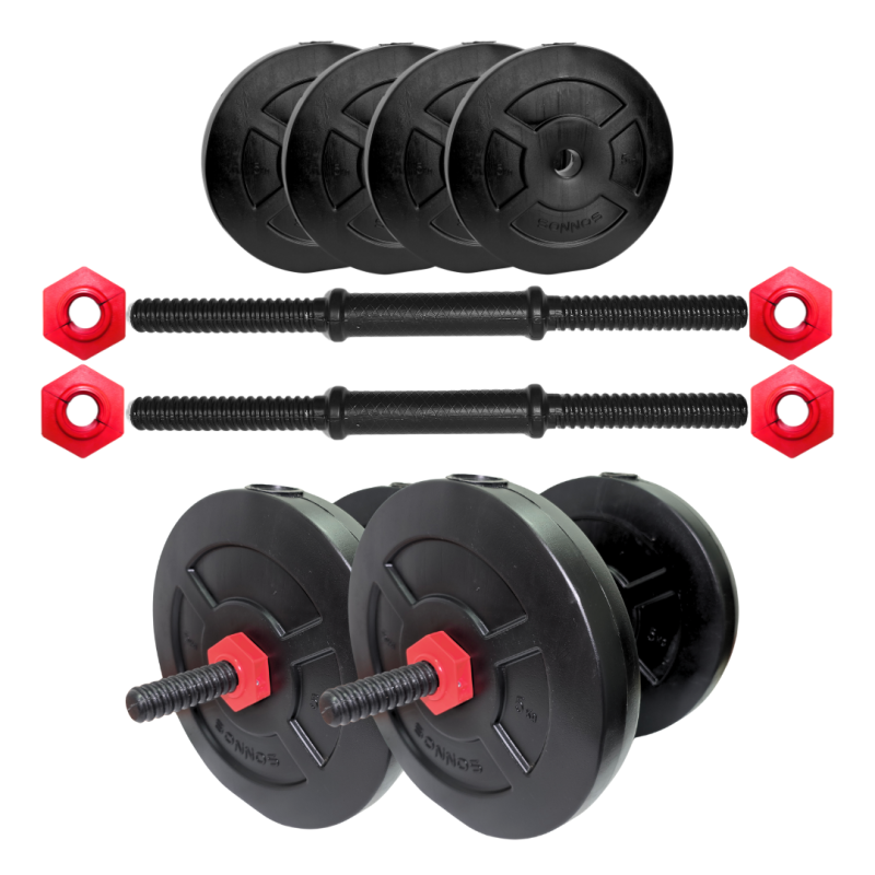 KIT 20 MANCUERNA PVC A ROSCA 4X5 KG