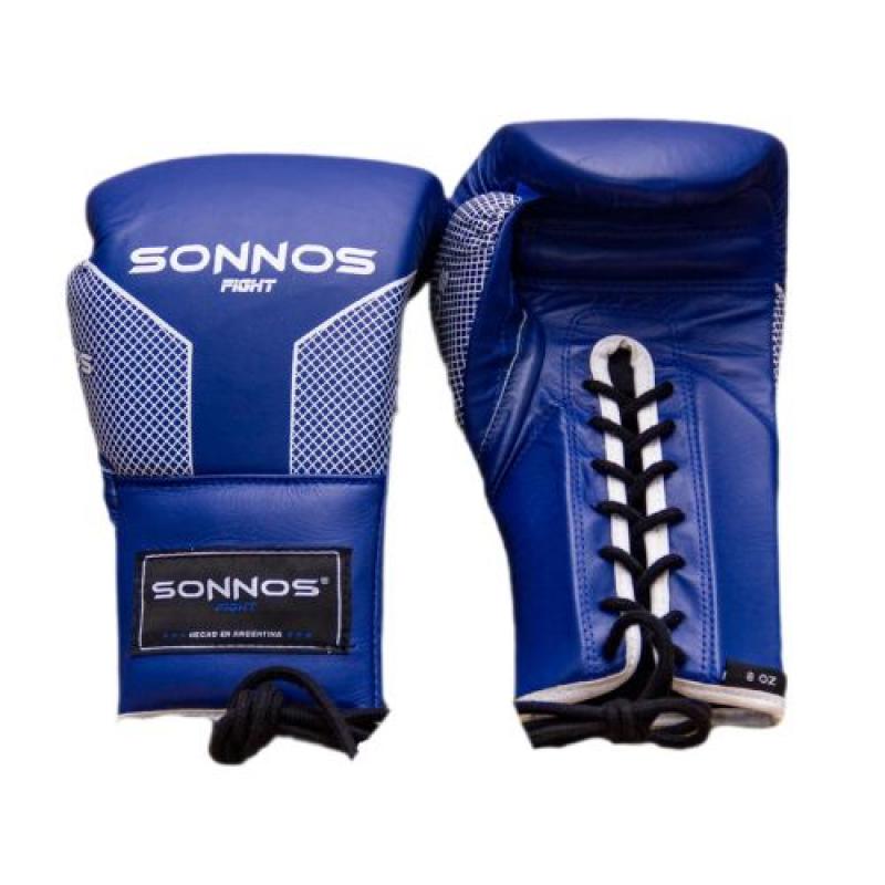 GUANTE SONNOS SGP 8oz y 10oz CUERO AZUL O ROJO