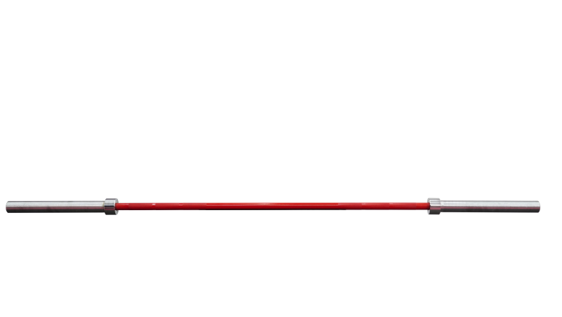 Barra Olímpica SONNOS 2,20mts Roja 20kg Ø50mm con Buje