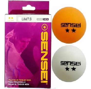 PELOTA PING PONG SENSEI 2* x 6unid