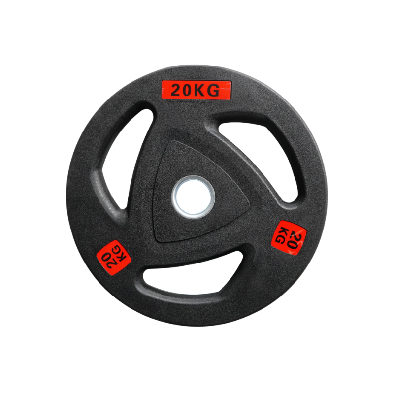 Disco Olímpico Trigrip Recubierto Caucho 20 kg Ø50mm Importado