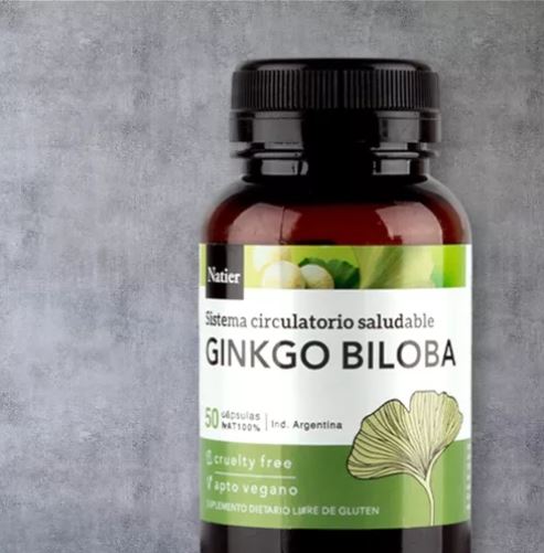 GINGKO BILOBA 50 CAPS NATIER sistema circulatorio y saludable