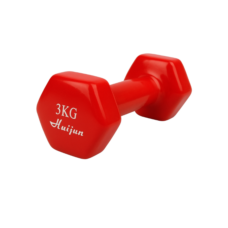 Mancuerna Recubierta Importada 3 kg Hexagonal Antideslizante