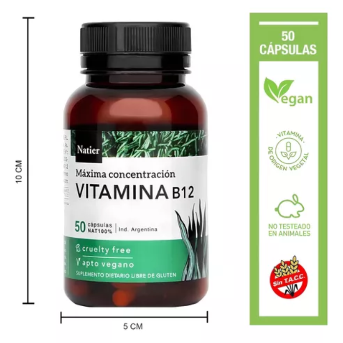 VITAMINA B12 50 CAPS NATIER