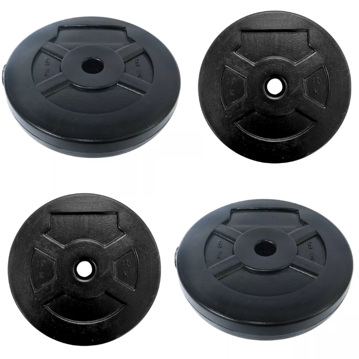 CARGA DE DISCO PVC 40kg diametro 25mm