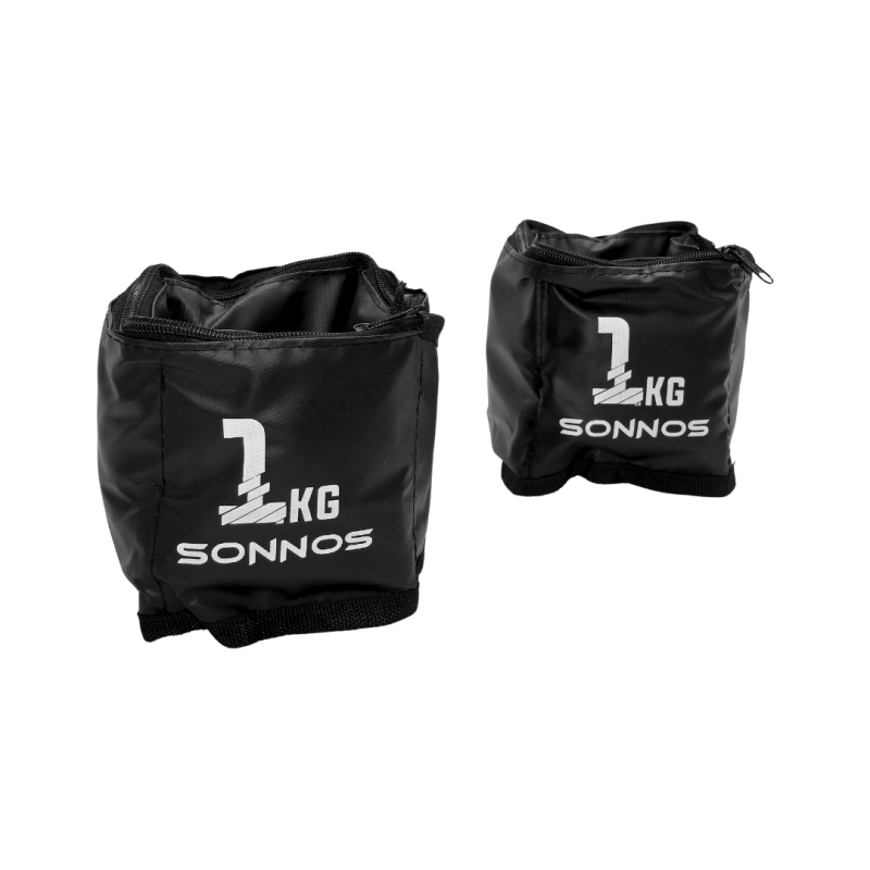 TOBILLERAS CON PESO SONNOS REFORZADA 1kg (venta por par)