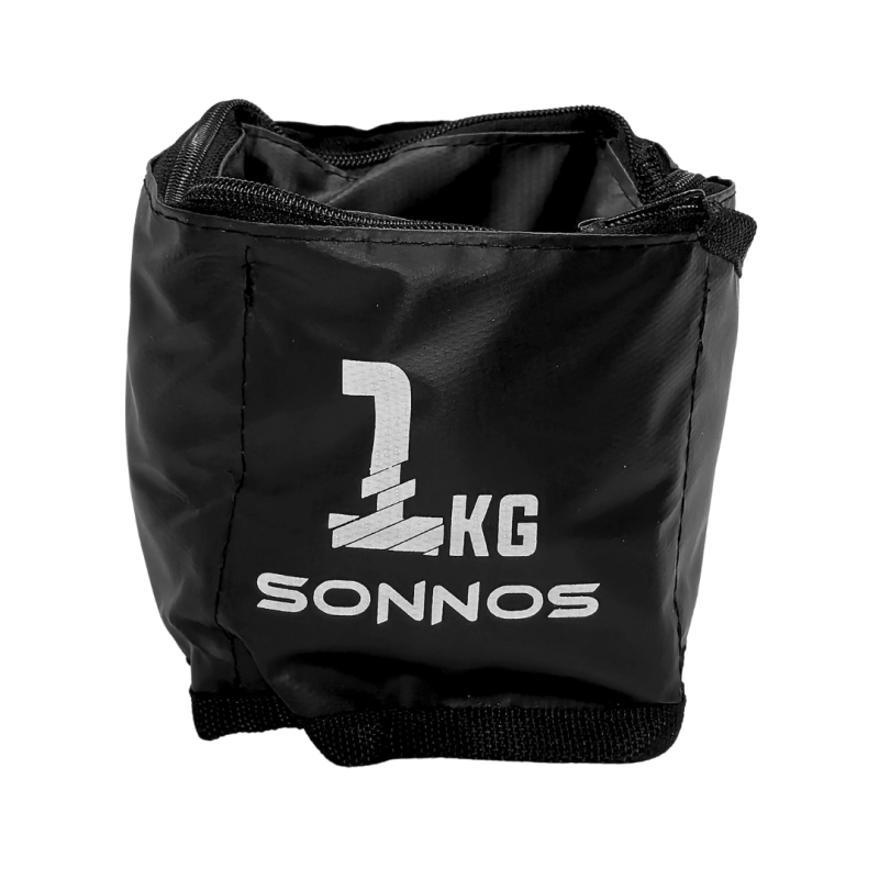 TOBILLERAS CON PESO SONNOS REFORZADA 1kg (venta por par)