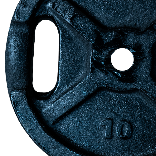 DISCO FUNDICION LyF 10kg x Ø30mm NEGRO (con manija)